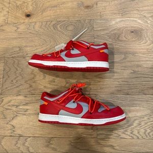 Off White x Dunk Low University Red Size 12